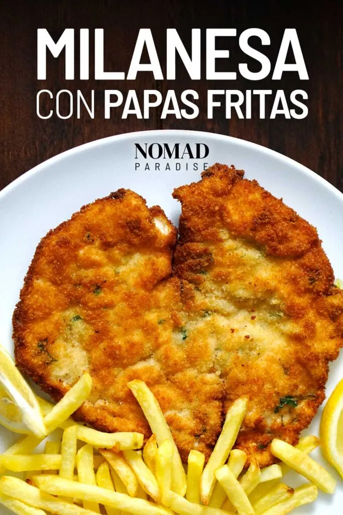 Milanesa with fries